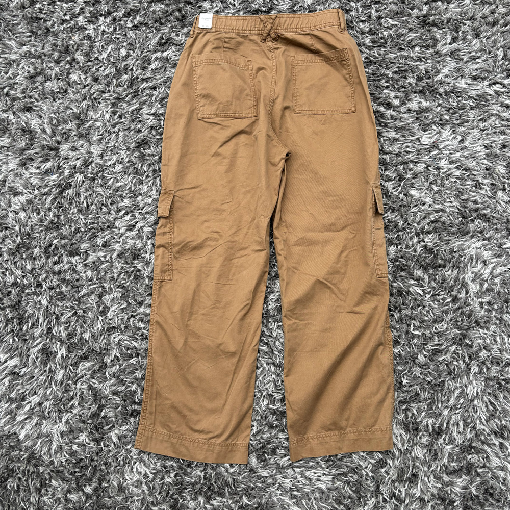 Abercrombie & Fitch Womens Pants Baggy y2k Cargo Pockets Straight Size 12S - Picture 13 of 13